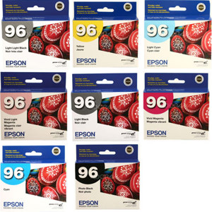  Epson Ink Cartridge Set (NOT Matt Black) for  Stylus Photo R2880 Printer 