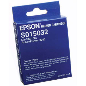 Epson S015032 Black Printer Ribbon, AP3250 Fabric, 2M Yield for ActionPrinter-3250 Impact Printer 