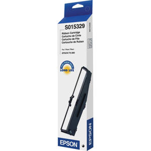  Epson S015329 Black Fabric Ribbon Cartridge, for FX-890 Impact Printer 