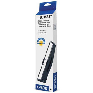  Epson S015337 Black Fabric Ribbon Cartridge, for LQ-259 Impact Printer 
