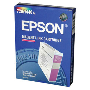  Epson Magenta Ink Cartridge for the Stylus Color 3000 Inkjet Printer. 