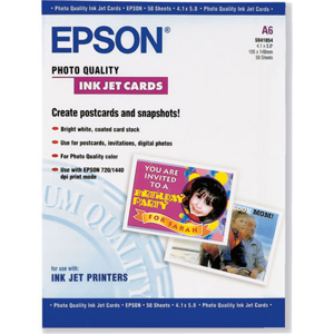  Epson Ultra Smooth Matte Heavy Weight Photo Mailing Inkjet Cards, 4.1" x 5.8", 50 Sheets 