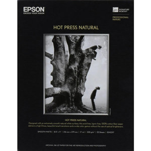 Epson Hot Press Natural Fine Art Smooth Matte Cotton Rag Inkjet Paper S042317
