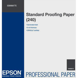  Epson Standard Semi Matte Proofing Paper, 9 mil., 240 gsm., 13x19", 100 Sheets 