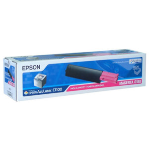  Epson Magenta High Capacity Toner Cartridge for the AcuLaser CX11N & CX11NF Laser Printers - Yield: 4,000 pages 