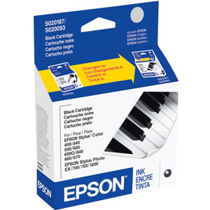  Epson Black Ink Cartridge for Many Stylus Stylus Inkjet Printers & Stylus Photo Inkjet Printers. 