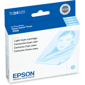  Epson Light Cyan Ink Cartridge for the Stylus Photo 2200 Inkjet Printer. 