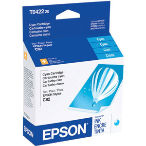  Epson Cyan Ink Cartridge for the Stylus CX5200, CX5400 & Stylus C82 Series of Inkjet Printers. 
