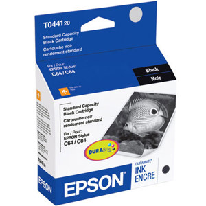  Epson Black Ink Cartridge for the Stylus C84, C86, CX6400 & CX6600 Inkjet Printers. 