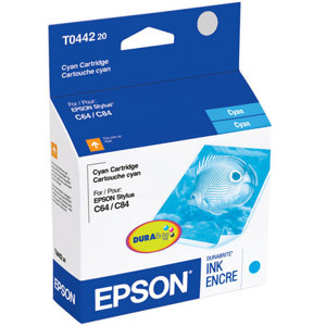  Epson Cyan Ink Cartridge for the Stylus C84, C86, CX6400 & CX6600 Inkjet Printers. 