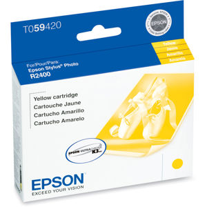  Epson Yellow Ink Cartridge for the Stylus R2400 Photo Inkjet Printer. 
