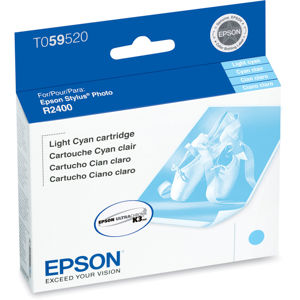  Epson Light Cyan Ink Cartridge for the Stylus R2400 Photo Inkjet Printer. 
