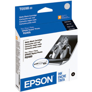  Epson Matte Black Ink Cartridge for the Stylus R2400 Photo Inkjet Printer. 