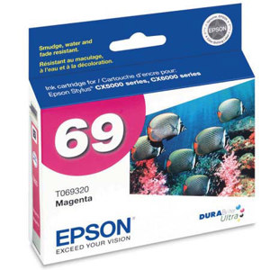  Epson DURABrite Ultra Magenta Ink Cartridge for many Stylus Inkjet Printers. 