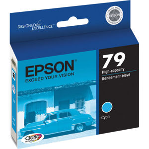  Epson #79 Cyan Ink Cartridge for the Stylus Wide Format 1400 Photo Printer 