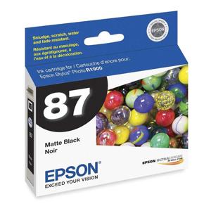  Epson Matte Black Ink Cartridge for the Stylus R1900 Inkjet Printer 