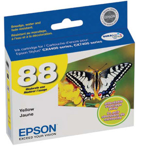  Epson Yellow DURABrite Ultra Ink Cartridge, T088420 