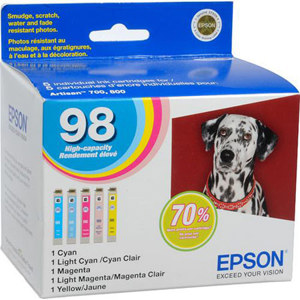  Epson High Capacity 5 Color CMYCM Ink Cartridge 