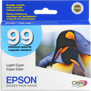  Epson Standard Capacity Claria Light Cyan Ink Cartridge for the Artisan 700 and 800 Inkjet Printers 