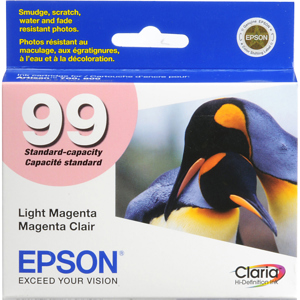  Epson Standard Capacity Claria Light Magenta Ink Cartridge for the Artisan 700 and 800 Inkjet Printers 