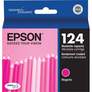  Epson T124320 Magenta Moderate-Capacity Ink Cartridge for the NX125, NX127, NX420 and Workforce 320 Printers 