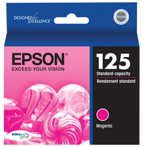  Epson T125320 Standard Capacity Magenta Ink Cartridge, for T125 Series and Other Select Printers 