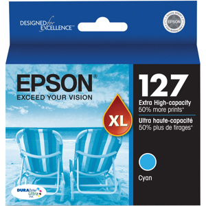 Epson T127220 127 Extra High-Capacity Cyan Ink Cartridge 