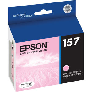  Epson T157620 157 UltraChrome K3 Vivid Light Magenta Ink Cartridge for Stylus Photo R3000 Printer 
