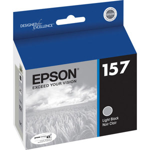  Epson T157720 157 UltraChrome K3 Light Black Ink Cartridge for Stylus Photo R3000 Printer 