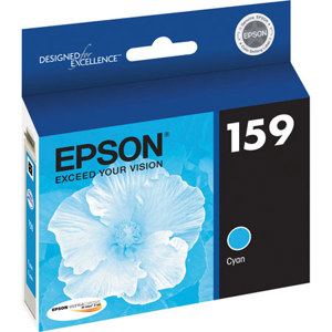  Epson T159220 UltraChrome Hi-Gloss 2 Photo Cyan Ink Cartridge for Stylus Photo R2000 Ink Jet Printer 