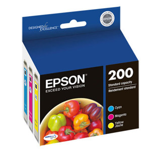  Epson Durabrite Ultra Color Multipack (Cyan, Magenta, Yellow) Ink Cartridge for XP-200 & XP-400 