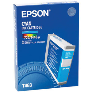  Epson Cyan Ink Cartridge for the Stylus Pro 7000 Inkjet Printer. 