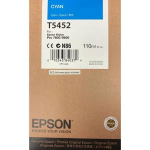  Epson Cyan Photo Dye Ink Cartridge for the Stylus Pro 7600 and 9600 Inkjet Printers, 110ml. 