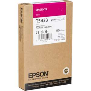  Epson Magenta Photo Dye Ink Cartridge for the Stylus Pro 7600 and 9600 Inkjet Printers, 110ml. 
