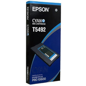  Epson Cyan UltraChrome Ink Cartridge for the Stylus Pro 10600 Wide-Format Inkjet Printer. 