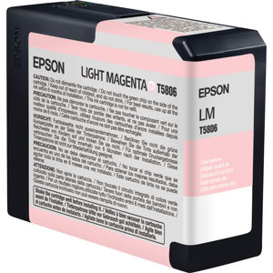  Epson Light Magenta 80 ml UltraChrome K3 Ink Cartridge for the Stylus Pro 3800 Wide Format Inkjet Printer. 
