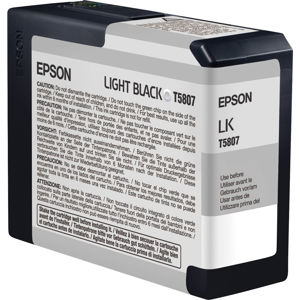  Epson Light Black 80 ml UltraChrome K3 Ink Cartridge for Stylus Pro 3800 & Stylus Pro 3880 