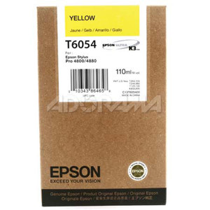  Epson UltraChrome 110 ml. K3 Yellow Pigment Based Ink for the Stylus Pro 4880 Inkjet Printers 