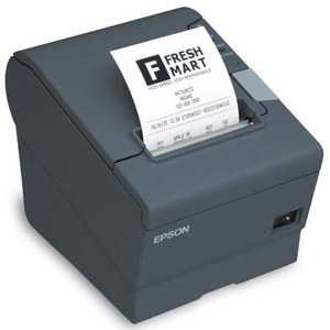  Epson TM-T88V Direct Thermal Receipt Printer with Up to 708.7"/min Max Print Speed, Parallel USB Interface, Dark Gray 