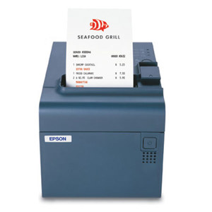  Epson TM-T90 POS Thermal Receipt Printer with 180x180dpi Resolution, USB Interface, Dark Gray 