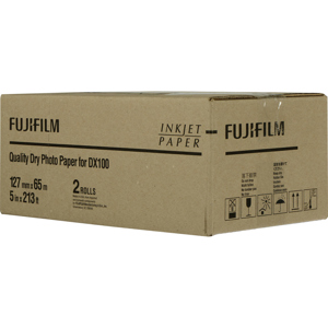  Fujifilm DX100 InkJet Paper Glossy - 5" x 213' - 2 Rolls 