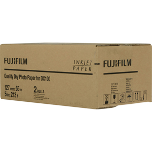  Fujifilm DX100 InkJet Paper Lustre - 5" x 213' - 2 Rolls 