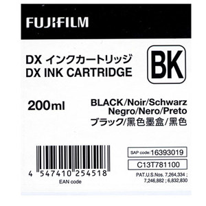  Fujifilm DX VIVIDIA Ink Cartridge 200 ML for Frontier-S Printer - Black 