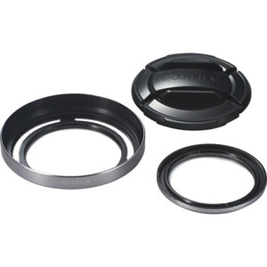  Fujifilm X20 Lens Hood and Filter Set - Silver 