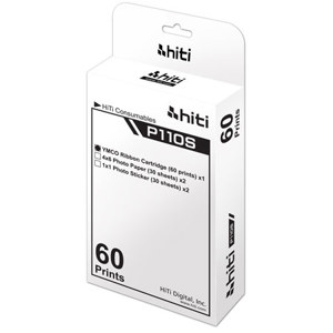  HiTi P60 Paper & Ribbon Pack for P110s - Carton (12 Packs) 