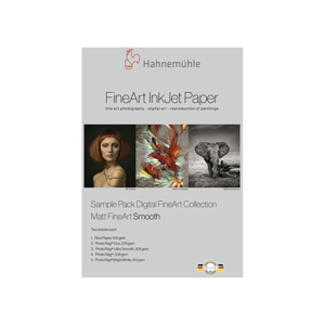  Hahnemuhle Matte Fine Art Smooth Archival Inkjet Paper Sample Pack, 8.5x11", 14 Sheets 