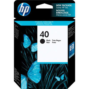  HP #40 Black Ink Cartridge for the DeskJet, CopyJet & CopyJet M Inkjet Printers. 