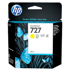  HP 727 40-ml Yellow Designjet Ink Cartridge 