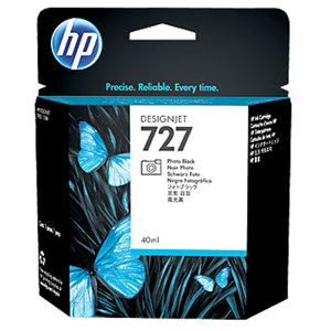  HP 727 40-ml Photo Black Designjet Ink Cartridge 