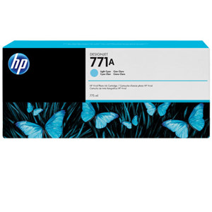  HP 771A 775-ML Light Cyan Designjet Ink Cartridge 
